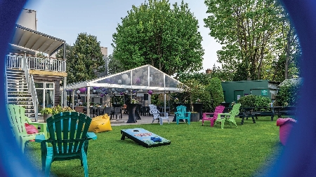 The Sandymount Hotel BBQ area